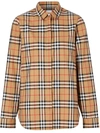 BURBERRY CHECKED COTTON SHIRT