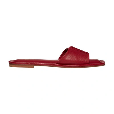 Elleme Sandal Stitch In Berry Red