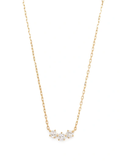 Ahkah 18kt Yellow Gold Lumiera Dew Diamond Necklace