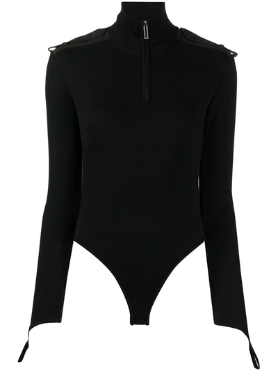 Dion Lee Utility Stirrup Bodysuit In Black