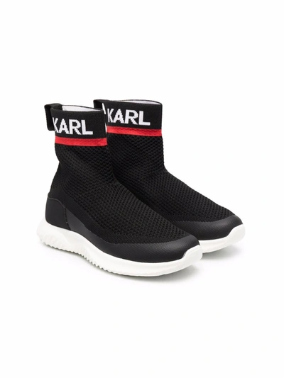 Karl Lagerfeld Karl Slip-on Sock Trainers In Black