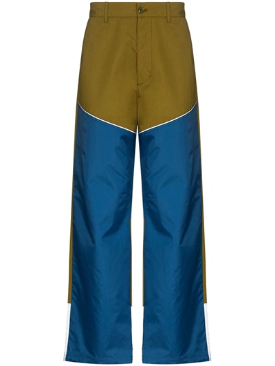 Moncler Genius Colroblock Trousers In Nylon And Cotton By 1952 In Multicolour