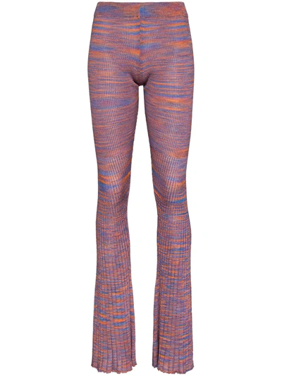 Isa Boulder Ssense Exclusive Orange & Purple Flared Jelly Lounge Pants In Multicolor