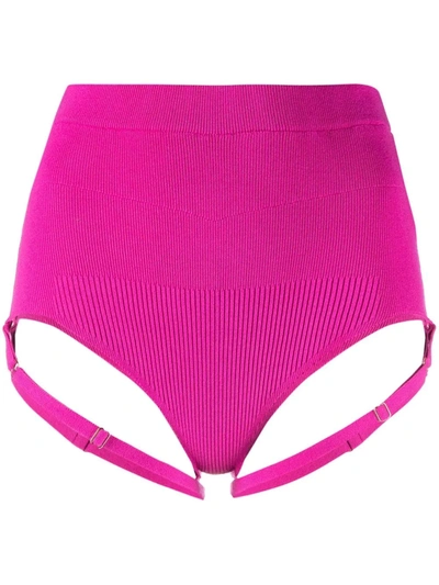 Jacquemus La Culotte Sierra Ribbed Knit Briefs In 430 Pink