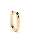 Maria Black Gold-plated Slick Huggie Hoop Earring In 金色