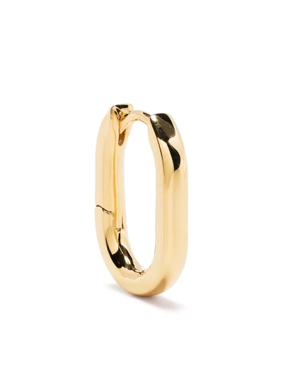 Maria Black Gold-plated Slick Huggie Hoop Earring