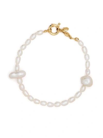 Maria Black Martini Pearl Bracelet In 金色