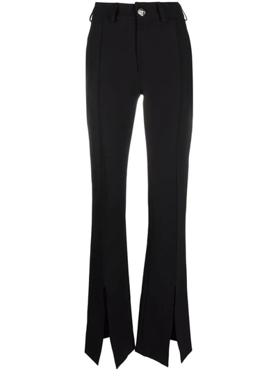 Philipp Plein Cody High-waisted Trousers In Black