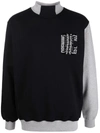 Opening Ceremony Asymmetric Logo-print Sweatshirt In Black