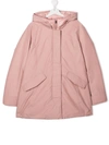 WOOLRICH TEEN HOODED DOWN COAT