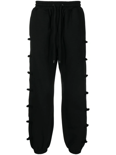 Clot Frog-fastening Joggers In Black