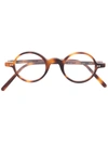 Epos Ermes Round-frame Glasses In Brown
