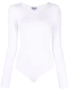 Wolford Memphis Long-sleeved Bodysuit In White