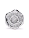 Maria Black Pop Letter Q Coin In Silver