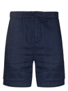 Frescobol Carioca Augusto Wide-leg Stretch-terry Drawstring Shorts In 蓝色