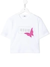 Msgm Logo-print T-shirt In White