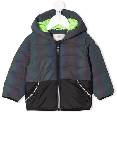 Timberland Babies' Iridescent Padded Jacket In Black