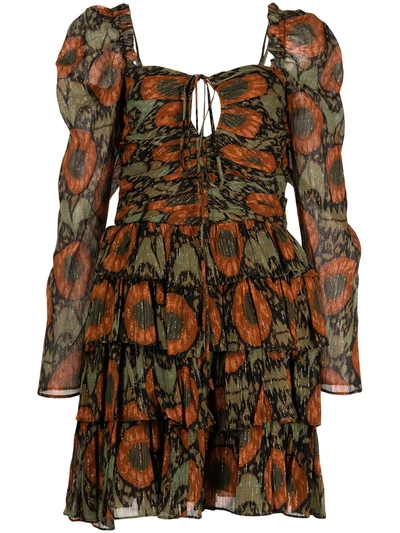 Ulla Johnson Naiya Abstract-print Dress In Nocturne