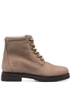 TIMBERLAND LACE-UP SUEDE ANKLE BOOTS