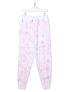 Polo Ralph Lauren Logo-embroidered Tie-dye Track Suits In Pink