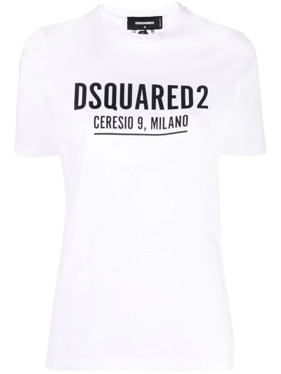 Dsquared2 Womens White Cotton T-shirt