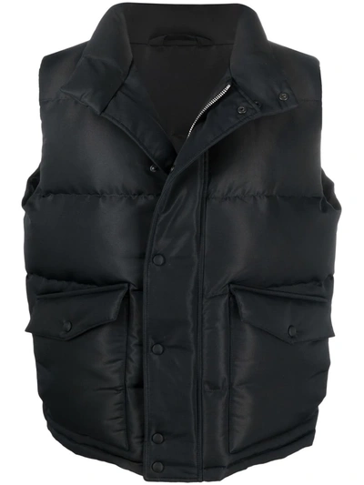 ALEXANDER MCQUEEN GRAFFITI-PRINT PADDED GILET