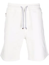 Brunello Cucinelli Elasticated-drawstring Waist Shorts In 白色