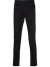 Diesel D-macs Straight-leg Jeans In Black