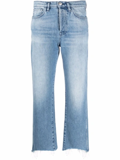 3x1 Mid-rise Cropped Jeans In Denim