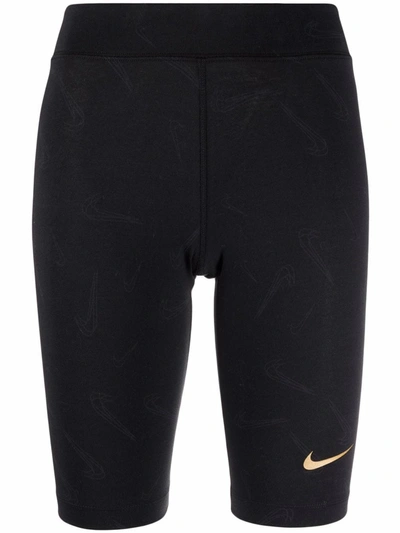 Nike Sportswear Women's Printed Dance Shorts In Black
