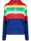 POLO RALPH LAUREN RAINBOW STRIPE HOODIE