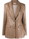 THE MANNEI TAILORED LEATHER BLAZER
