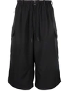 Y-3 DRAWSTRING CARGO SHORTS