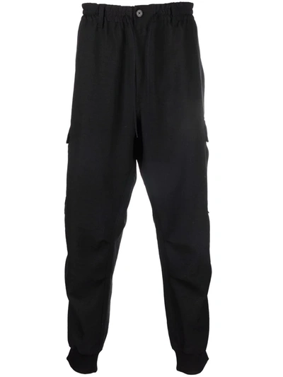 Y-3 Cuffed Cargo Track Trousers In Black