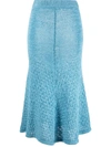 ROTATE BIRGER CHRISTENSEN SVANA KNITTED MIDI SKIRT