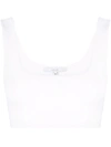 Manurí Miss Jane Sleeveless Cropped Top In White