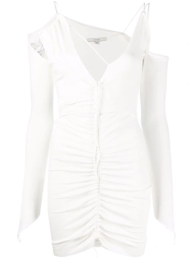 Manurí Calis 2.2 Ruched Fitted Minidress In White