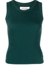 Styland Organic Cotton Vest Top In 绿色