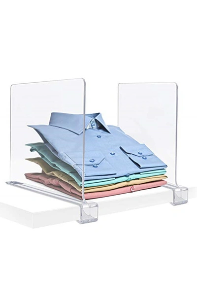 Sorbus Clear Acrylic Shelf Dividers