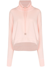 Sweaty Betty Harmonise Luxe Fleece Sweatshirt In Pink