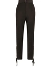 DOLCE & GABBANA LACE-UP TWILL TROUSERS