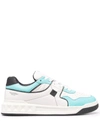 Valentino Garavani Men's Roman Stud Bicolor Mid-top Sneakers In Multi