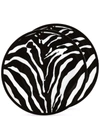 Dolce & Gabbana Zebra-print Porcelain Dessert Plates (set Of 2) In Black