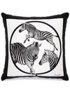 Dolce & Gabbana Zebra-print Silk Twill Cushion In White