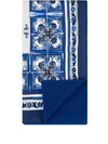 DOLCE & GABBANA MEDITERRANEO-PRINT DOUBLE-FACED BLANKET