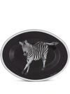 DOLCE & GABBANA ZEBRA-PRINT WOODEN TRAY