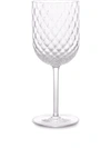 Dolce & Gabbana Hand-blown Murano Red Wine Glass In White