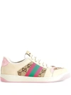 Gucci Screener Gg Low-top Sneakers In Neutrals