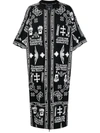 KTZ CHURCH PRINT ZIPPED KAFTAN