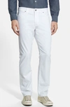 Ag Graduate Sud Slim Straight Leg Pants In White